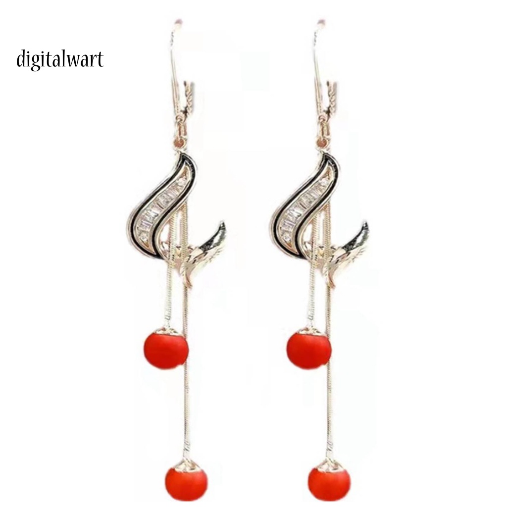 Kỹ Thuật Số| 1 Đôi Bông Tai Dáng Dài Đính Ngọc Trai Nhân Tạo Phong Cách Hàn Quốc