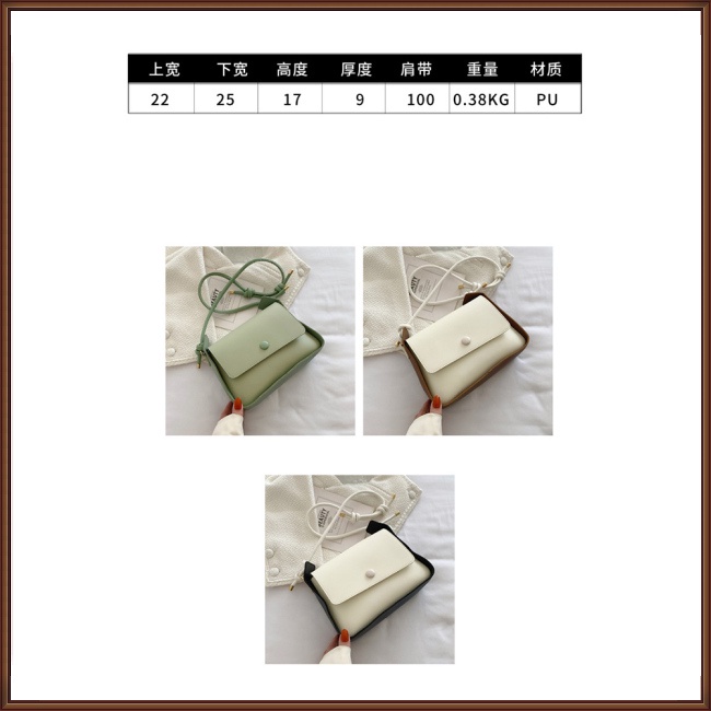 Túi Xách Da Màu Trơn Phong Cách Retro Thời Trang Cho Nữ