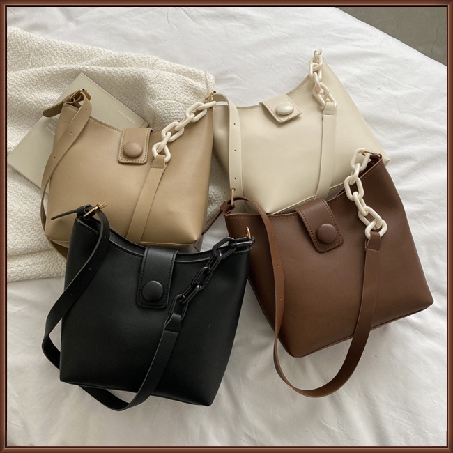 Túi Xách Da Đeo Vai Đa Năng Có Khóa Kéo Thời Trang Cho Nữ