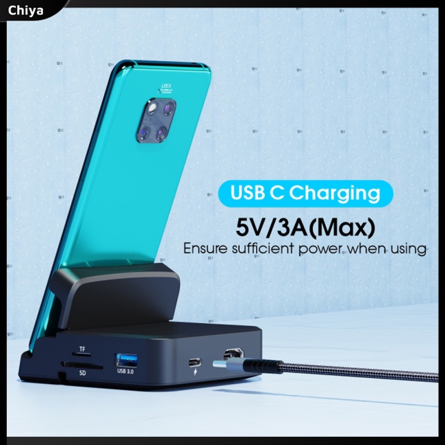 Giá Đỡ Máy Chơi Game Dj1017 Chuyển Đổi Type C Sang Hdmi-Có Thể Đứng 8 Trong 1