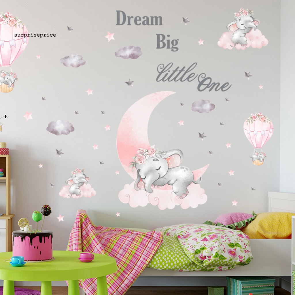 Set 2 Sticker Dán Tường PVC Họa Tiết Hoạt Hình Dễ Thương Bắt Mắt
