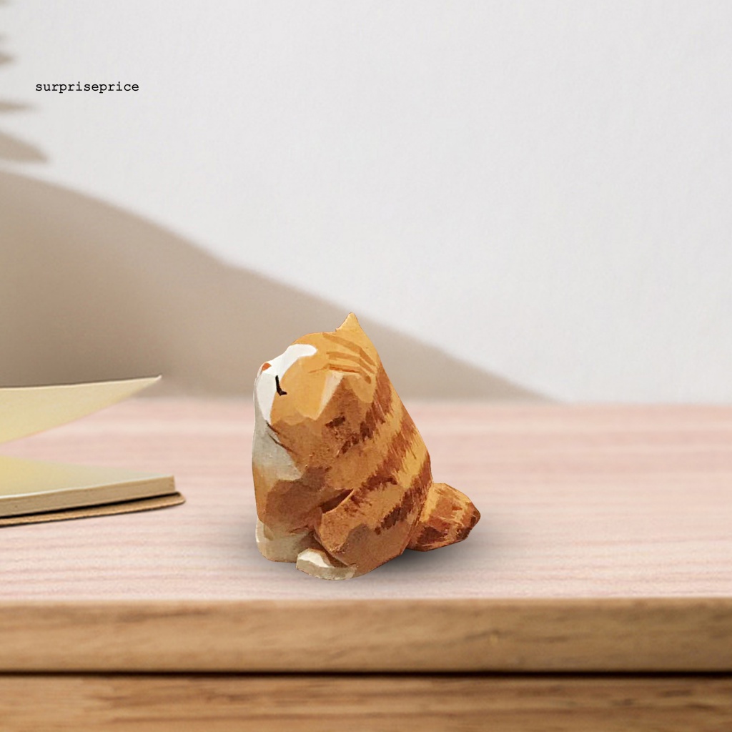 Mô Hình Mèo SPA Mini Bằng Gỗ Thủ Công Dùng Trang Trí Nhà Cửa