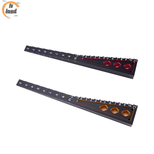 Thước Đo Chiều Cao Hai Màu Bằng Kim Loại Cho Xe Tamiya Traxxas Hsp Kyosho Rc 1 / 10 / 12 / 24 Rv