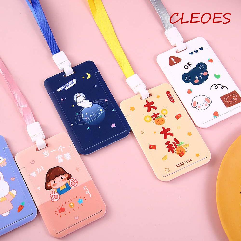 Vỏ Bọc Bảo Vệ Thẻ Ngân Hàng / Thẻ Tín Dụng / Tên Kèm Dây Đeo Kiểu Hoạt Hình Dễ Thương