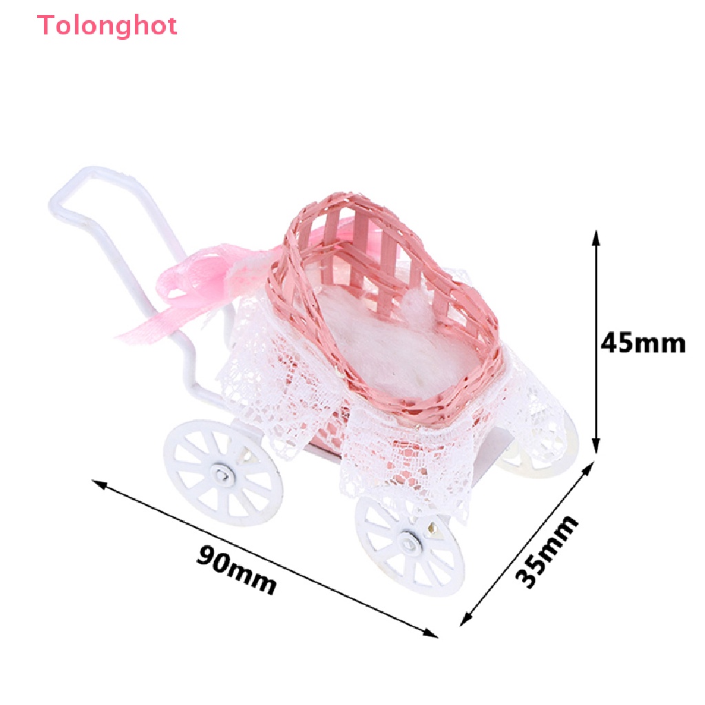 1 Mô Hình Xe Ngựa Gỗ Mini Tỉ Lệ 1: 12 Trang Trí Nhà Búp Bê