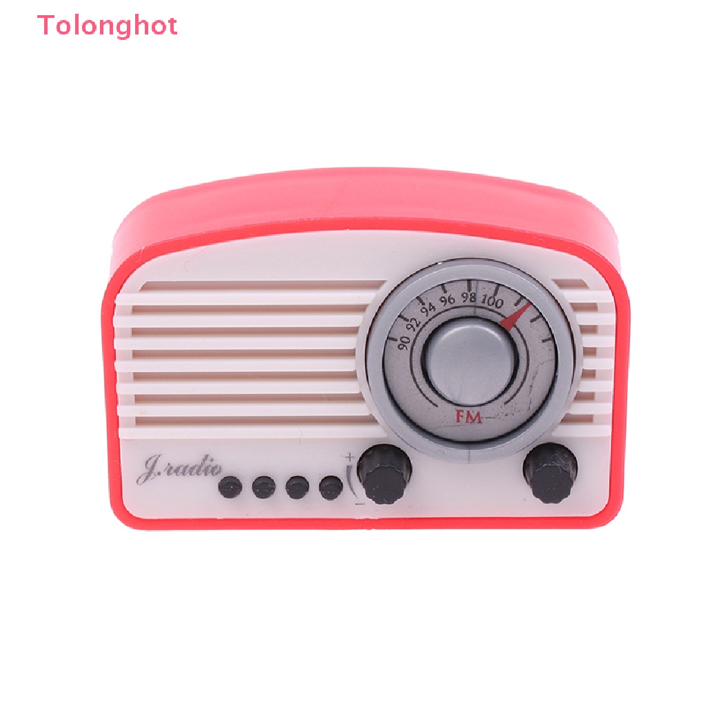 Radio Mini Trang Trí Nhà Búp Bê Phong Cách Retro