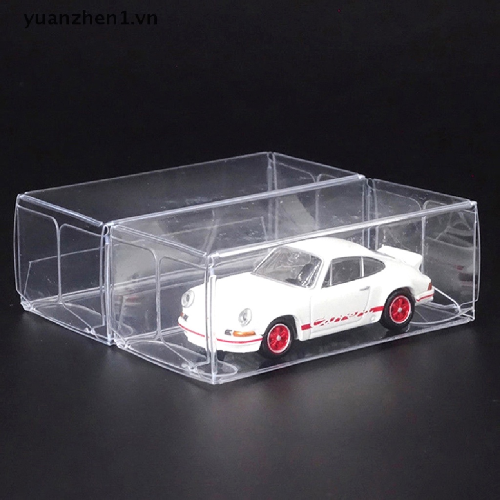 Set 2 / 5 Hộp Trưng Bày Mô Hình Xe Hơi Bằng PVC Trong Suốt Chống Bụi 1: 64