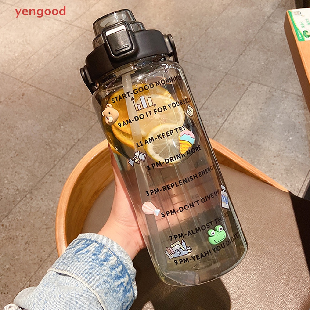 Bình Nước Thể Thao Có Ống Hút Dung Tích 2L Tiện Dụng