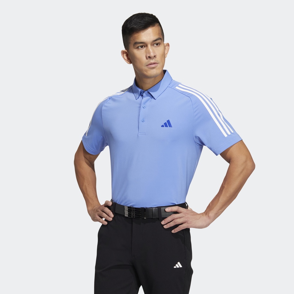 Adidas Đánh gôn Áo Polo 3 Sọc AEROREADY Nam Màu xanh da trời HT6864