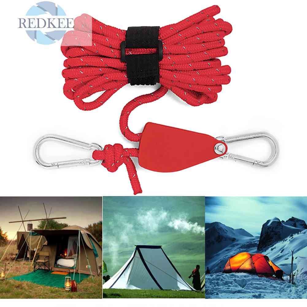 Ròng Rọc Kéo Căng Dây Lều Cắm Trại 4mm 4m