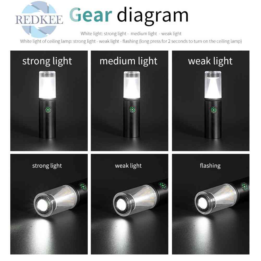 Đèn Pin Cắm Trại Mini Có Chân Tripod Tiện Lợi