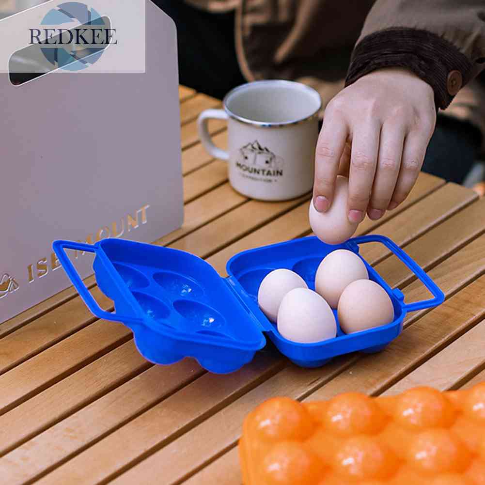 Hộp Đựng Trứng 6 Ngăn Chống Sốc Tiện Dụng Khi Đi Cắm Trại Ốp