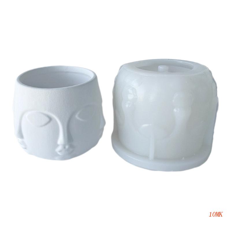 Khuôn Silicone Làm Chậu Hoa / Cọ Trang Điểm Tiện Dụng