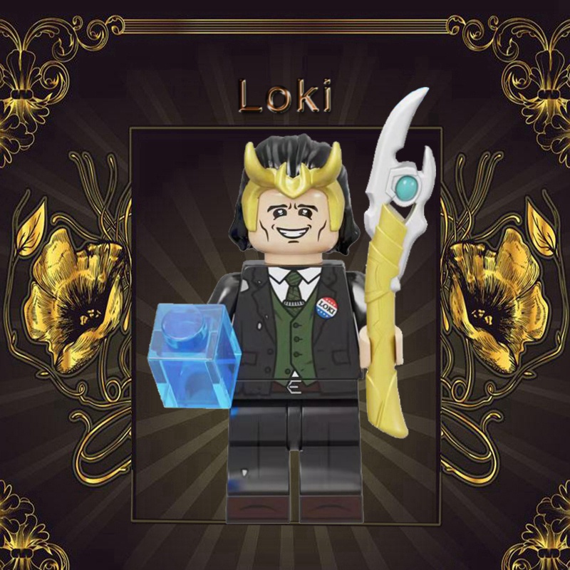 Mô Hình Đồ Chơi Lắp Ráp Nhân Vật Loki Thor Marvel Dùng Làm Quà Tặng Cho Bé DIY