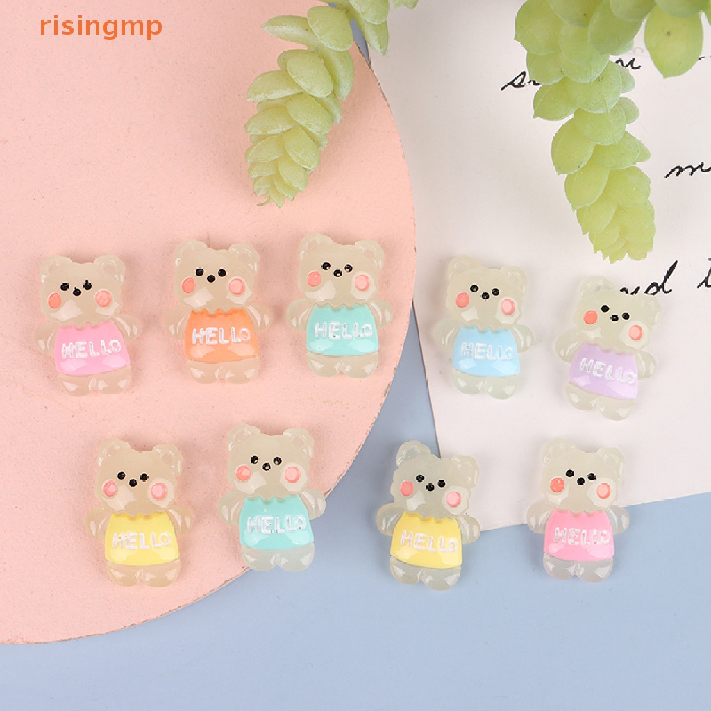 Bộ 2 Gấu Nhựa Phát Quang Dùng Làm Đồ Trang Sức Thủ Công DIY