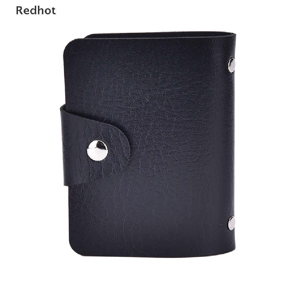 &lt; Redhot &gt; Bán Chạy Thời Trang Ví Da Mềm Màu Đen Đựng Thẻ Tín Dụng Dành Cho Nam