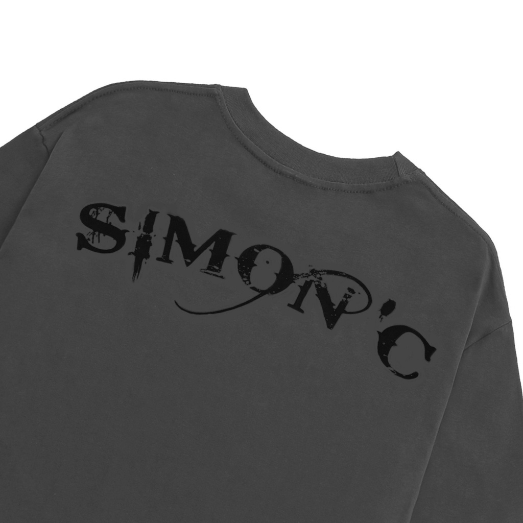 Áo Thun Simon'c Pretty tee - Xám  Nam Nữ Unisex Tay Lỡ  Local Brand