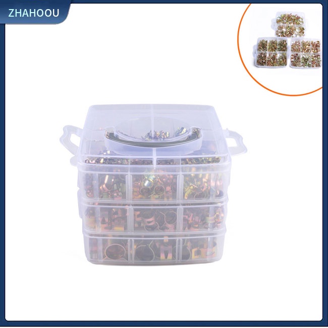 ☃Nhà Cửa☃ Set 520 Kẹp Ống Dầu 14 Loại Chuyên Dụng Cho Xe Hơi