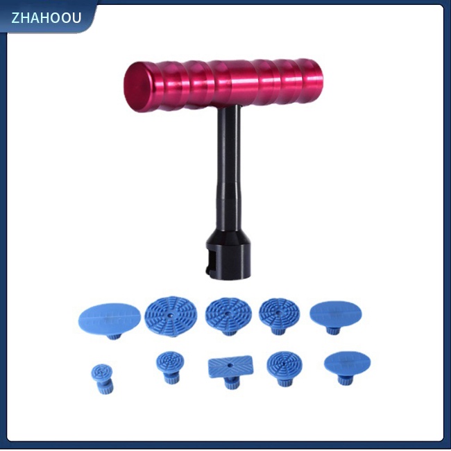 ☃Nhà Cửa☃ 1 Bộ Dụng Cụ Sửa Chữa Vết Lõm Xe Hơi Hình Chữ T Bằng Cao Su Có Cốc Trượt