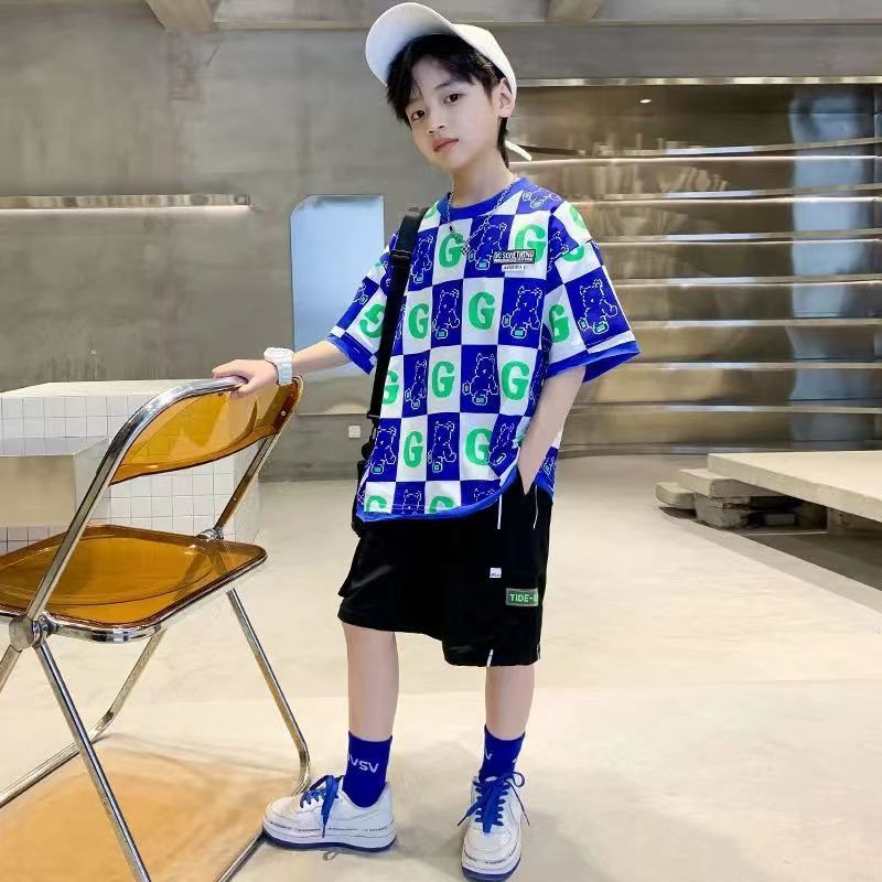 Set 2 Món Áo Thun Tay Ngắn Phối Quần Short Thời Trang Hàn Quốc Chất Lượng Cao Cho Bé Từ 1-2 - 3-4 - 5-6 - 7-8 - 9-10 - 11-12 Bộ 13 Phụ Kiện Chuyên Dụng Dành Cho Bé 13 Tuổi