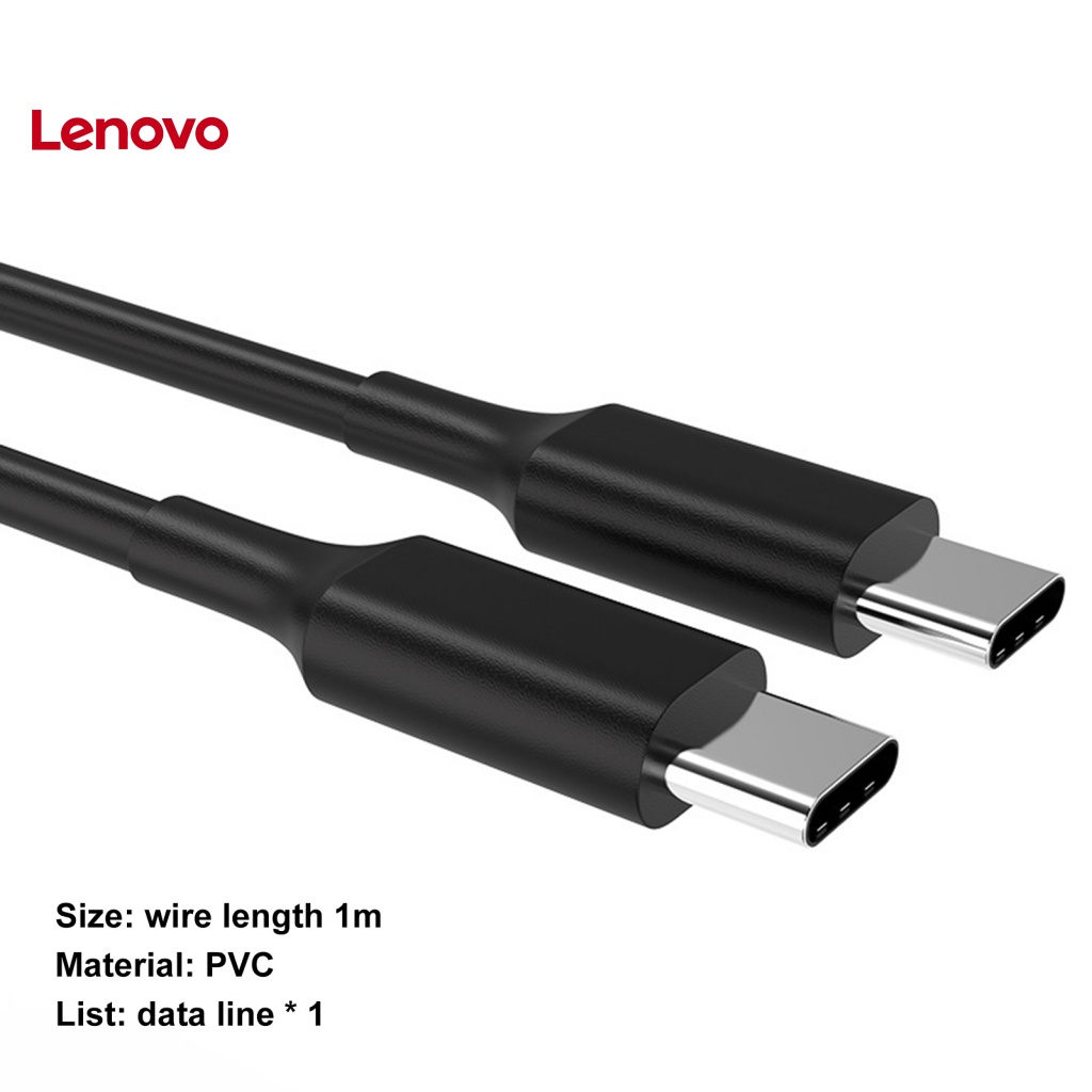Dây cáp sạc nhanh LENOVO 3A 60W 5Gbps USB3.2 hai đầu Type-C chống nhiễu cho văn phòng