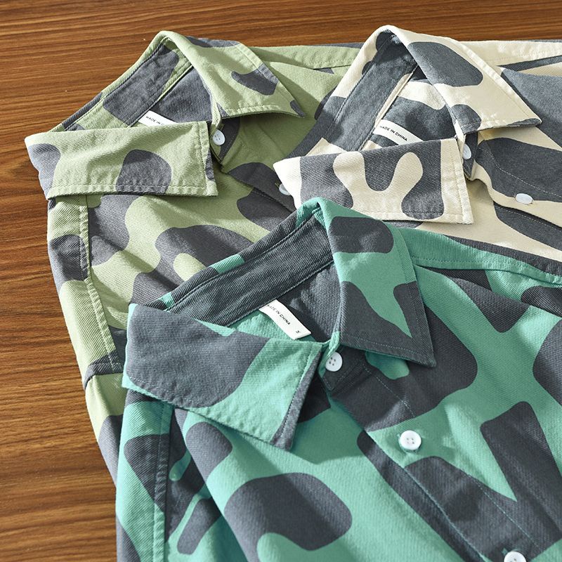 Áo Khoác Sơ Mi In Chữ Thời Trang Xu Hướng Nhật Bản