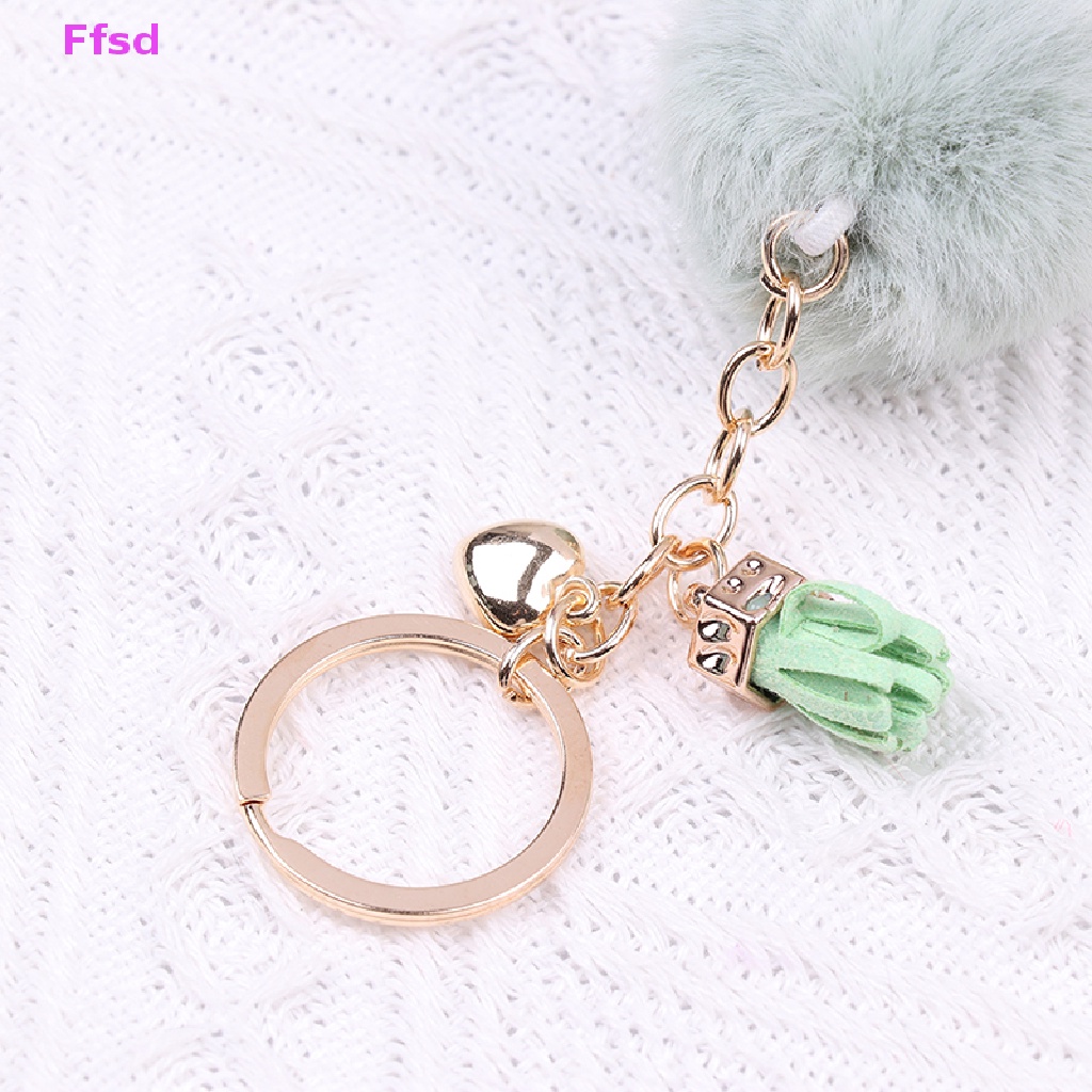 {Ffsd} Bán Chạy 1 Móc Khóa Bông Xù Hình Cây Kem Mềm Mại Cho Nữ