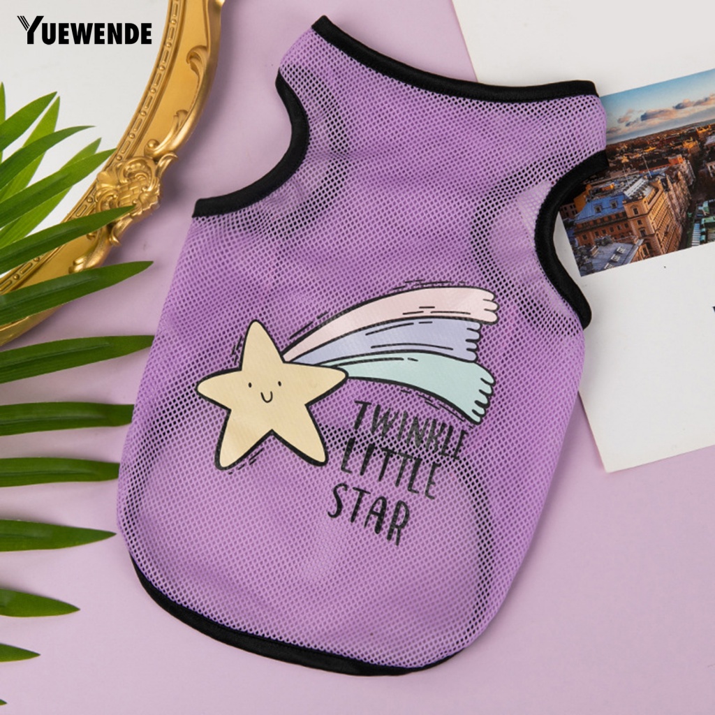 Áo Lưới In Họa Tiết Hoạt Hình Dễ Thương Dành Cho Thú Cưng