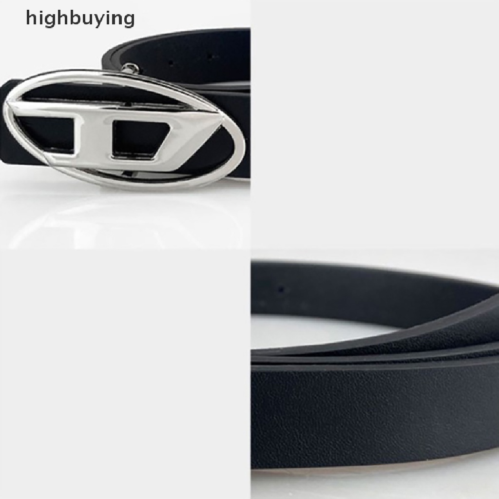 Thắt Lưng Da PU Khóa Kim Loại Hình Oval Thời Trang Cho Nữ