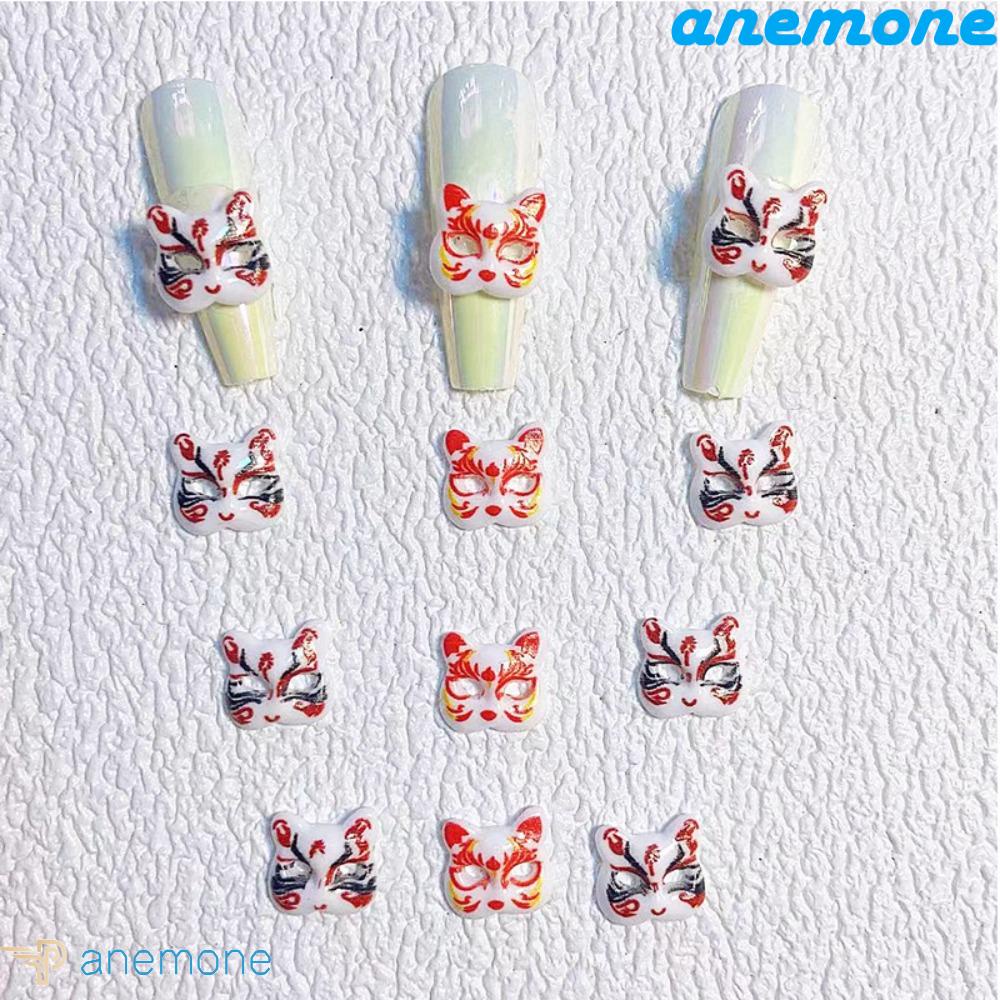 Phụ Kiện Trang Trí Móng Tay 3D Bằng Resin Hình Gấu / Dâu Tây Phong Cách Nhật Bản Thời Trang