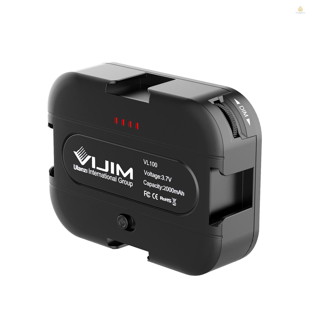 Đèn LED Mini VL100C 6W CRI95 3200K-6500K Có Thể Sạc Lại 2000mAh Kèm Phụ Kiện