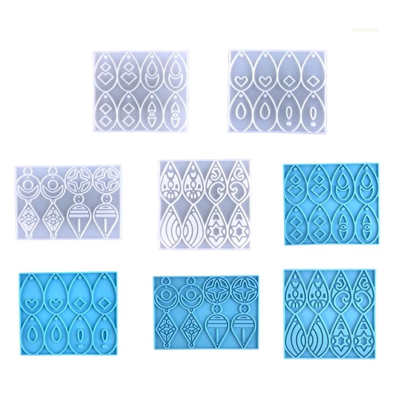 Khuôn Silicone Làm Móc Khóa DIY Hình Giọt Nước Độc Đáo