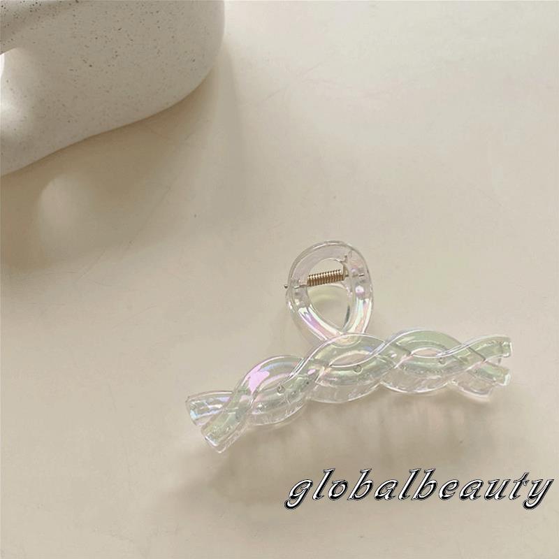 Kẹp Tóc 00GB-Retro Trong Suốt Kiểu Dáng Hình Học Cho Nữ