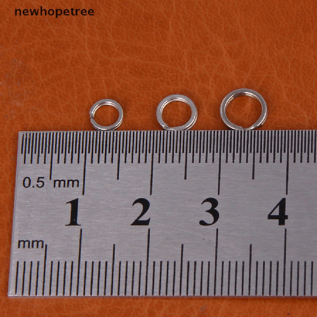 Bộ 50 Vòng Thép Không Gỉ Gắn Mồi Câu Cá Tiện Dụng