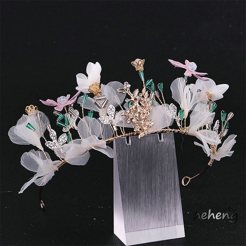 Băng Đô Cài Tóc Hình Vương Miện Có Đính Đá Lấp Lánh