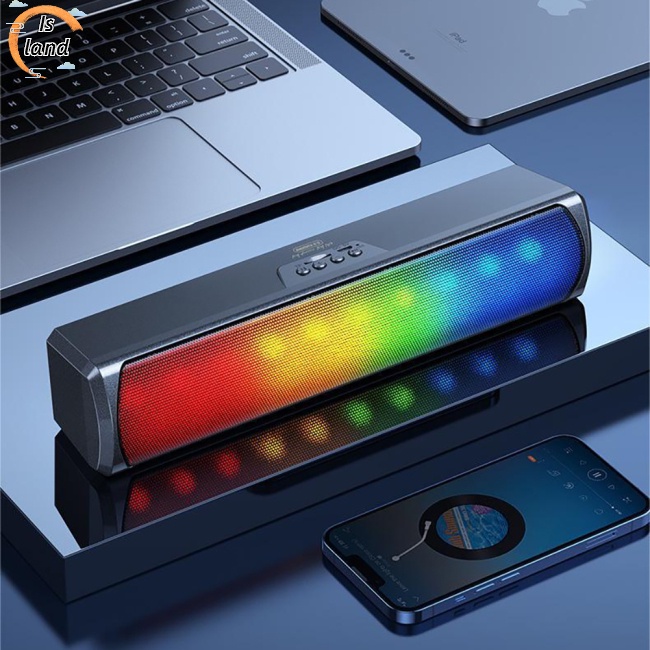 REMAX Loa Bluetooth 5.0 Không Dây Âm Thanh Siêu Trầm Có Đèn RGB Nhiều Màu Sắc Dùng Khi Lái Xe