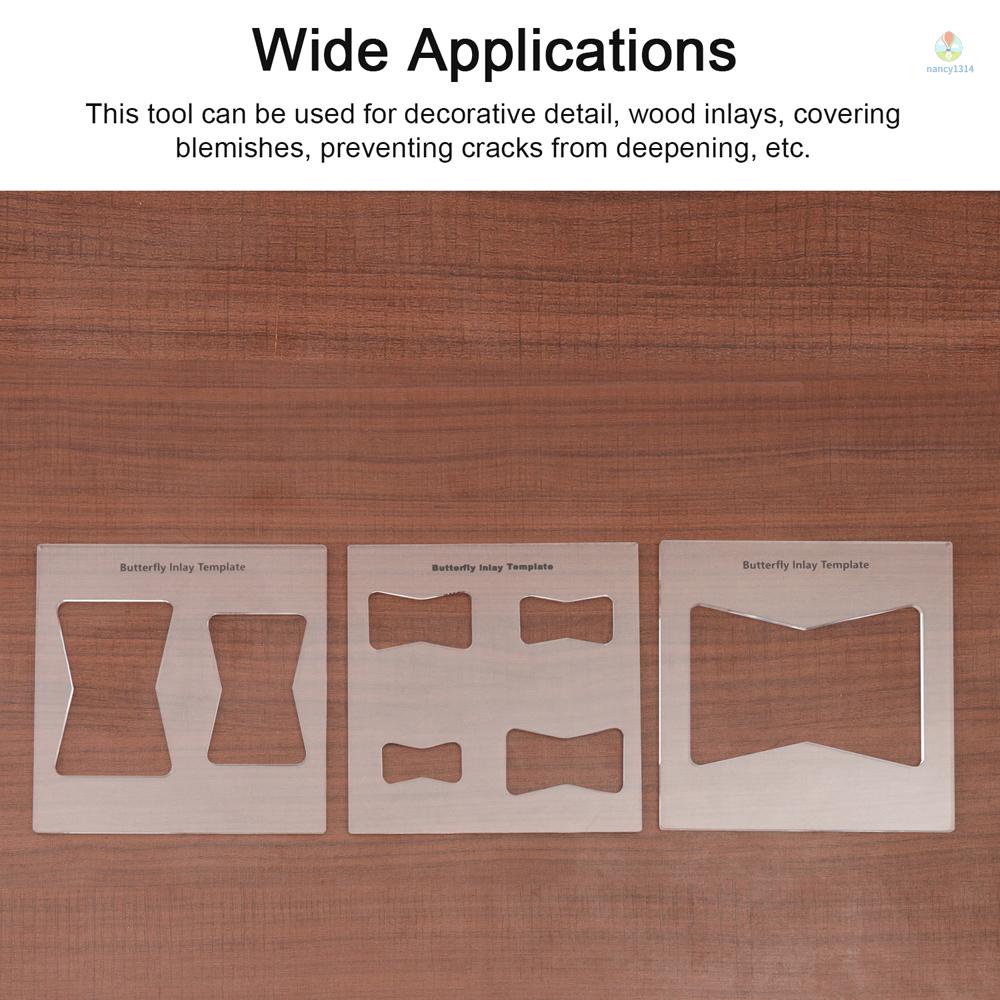 Set 3 Khuôn Làm Đồ Gỗ Hình Bướm 7 Trong 3