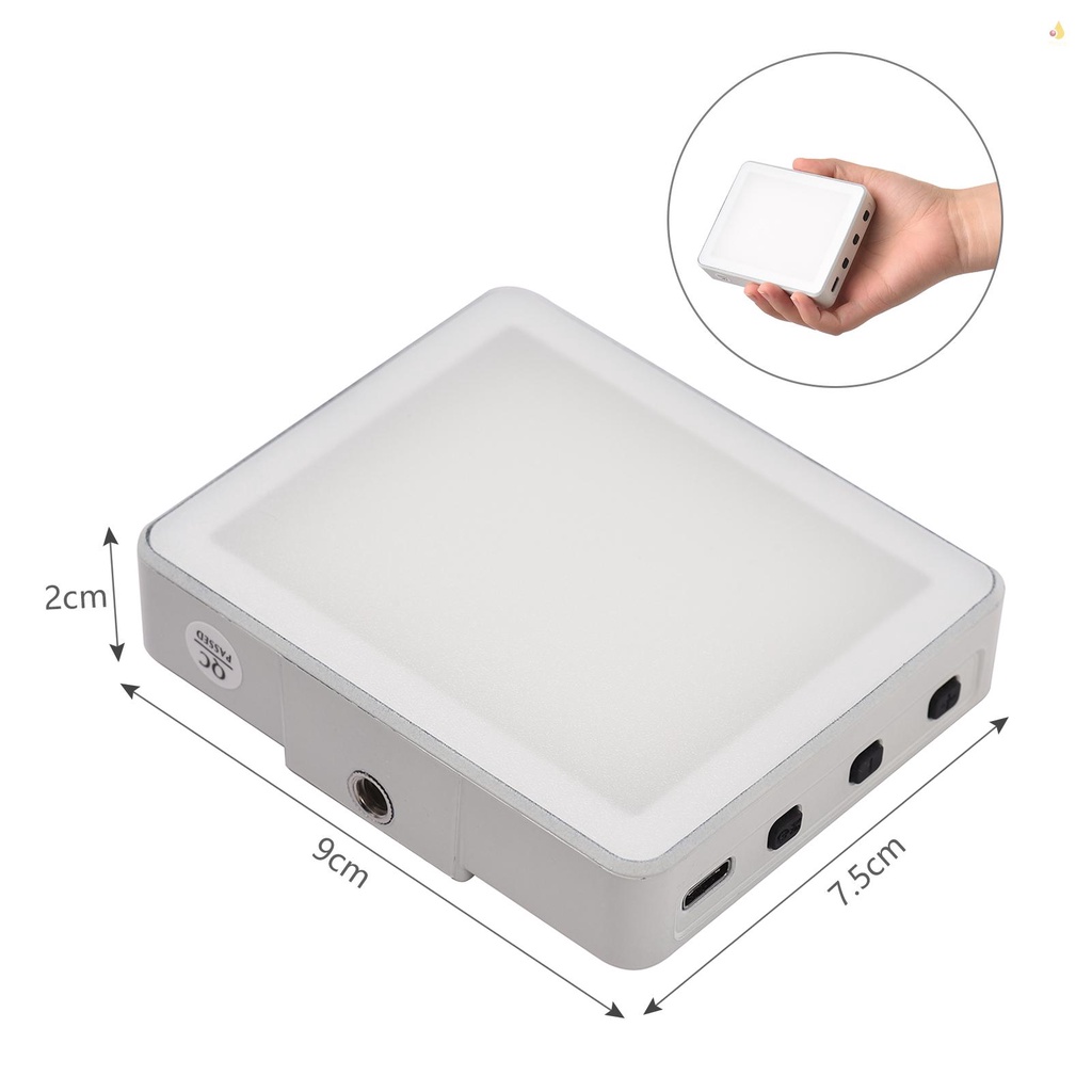 Đèn LED Video Bỏ Túi 5 Cấp Độ Sáng 5600K Cr9600K Crivn (mynivn) NiceFoto SL-60B Có Thể Điều Chỉnh Được