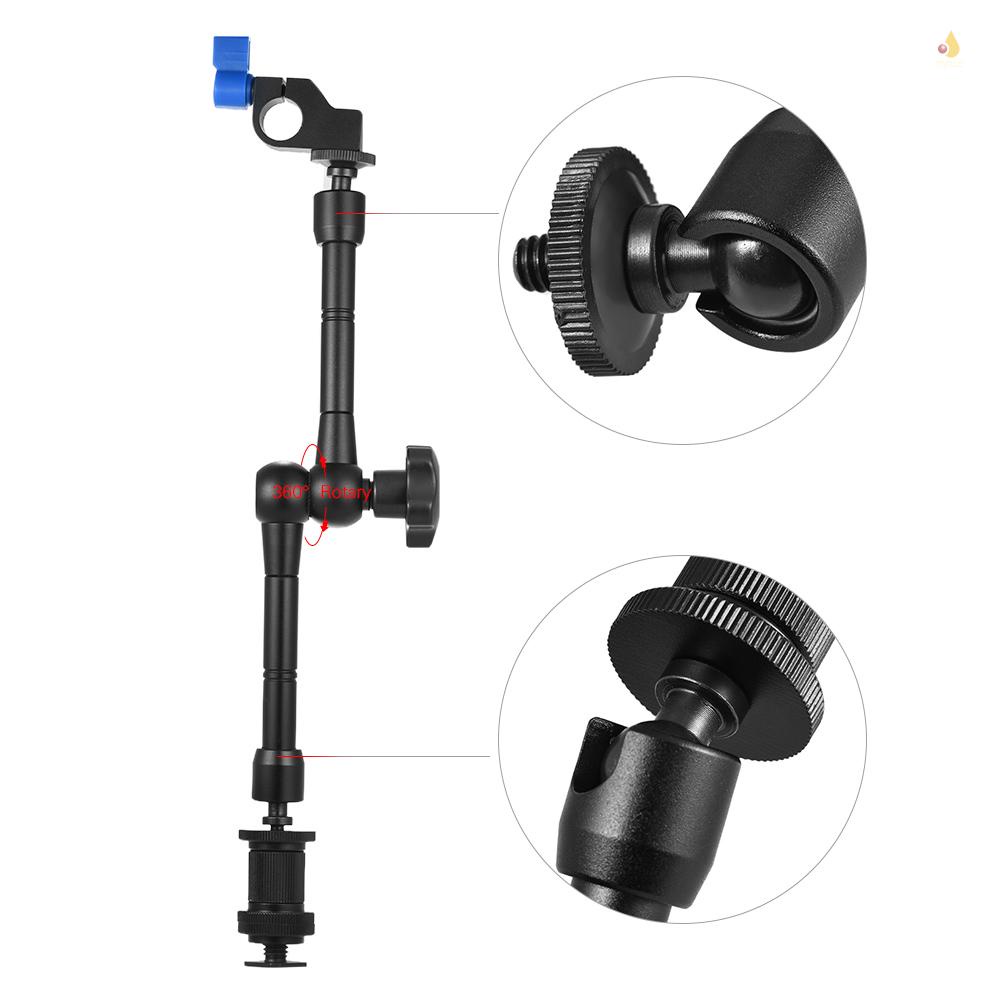 Giá Đỡ Micro Có Đèn LED Và Kẹp 15mm Điều Chỉnh Được Tiện Dụng