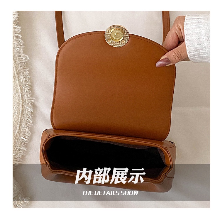 Túi Da pu Tròn Nhỏ Xinh Đeo Vai Thời Trang Cho Nữ