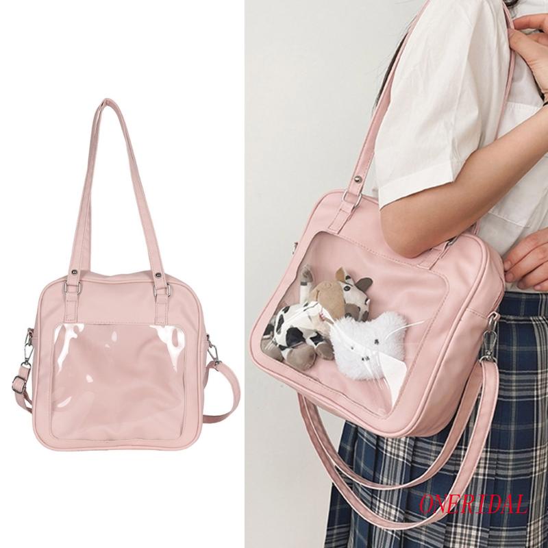 Túi Đeo Chéo Hình Vuông Phong Cách Nhật Bản Dễ Thương Cho Nữ