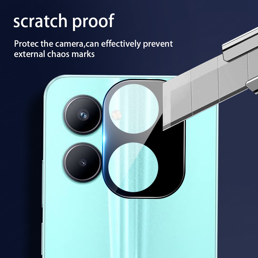 3DLB For Oppo Realme C55 C33 C35 C31 9i 9 10 Pro Plus 3D Curved Tempered Glass Rear Camera Back Lens Protect Cap ProtectIve film