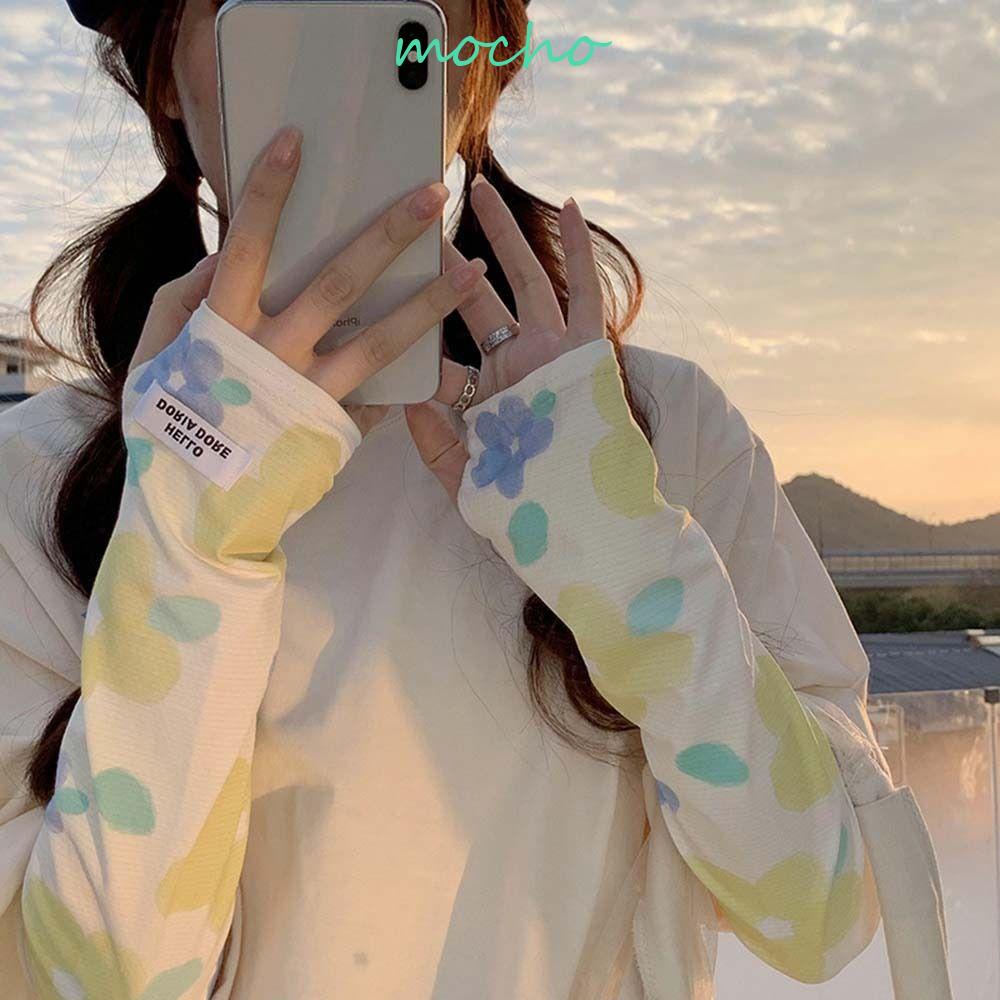 Găng Cánh Tay Thoáng Khí Chống Tia UV Màu Sắc Gradient