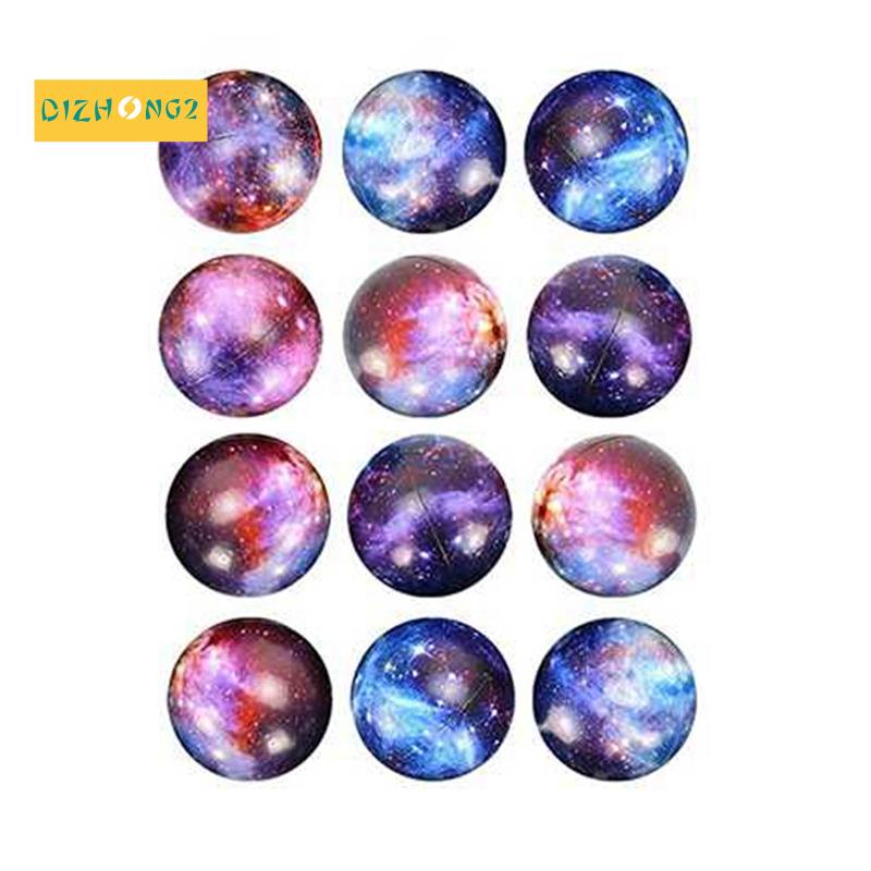 Set 12 Quả Bóng Lò Xo Giảm Căng Thẳng Chủ Đề Không Gian