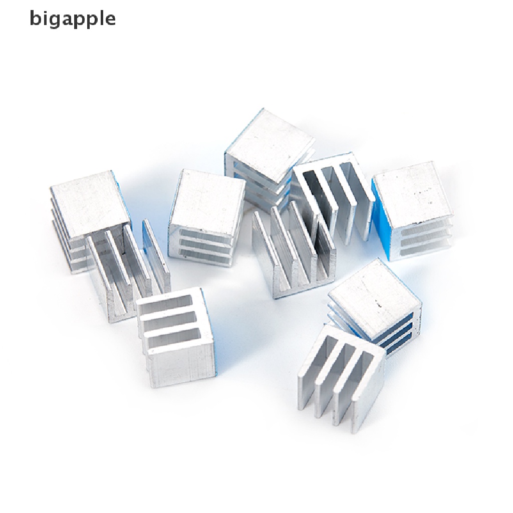 Set 10 Bộ Tản Nhiệt Nhỏ Bằng Nhôm Có Băng Keo Tiện Dụng