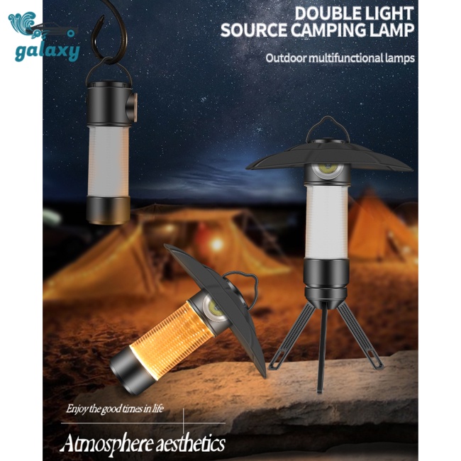 Galaxy Đèn Led Cắm Trại Đa Năng 1.5w Kèm Móc Nam Châm