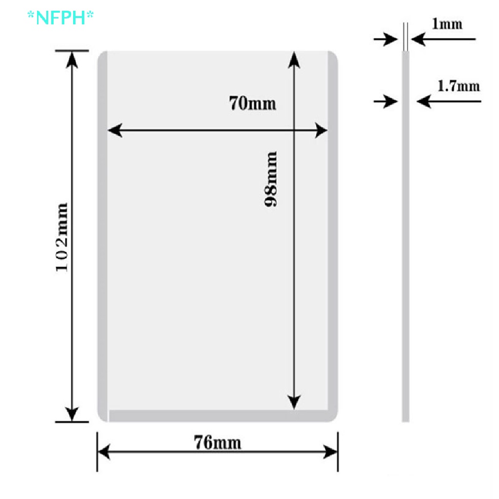 Set 50 Bao Đựng Thẻ Trong Suốt Tiện Dụng Mới