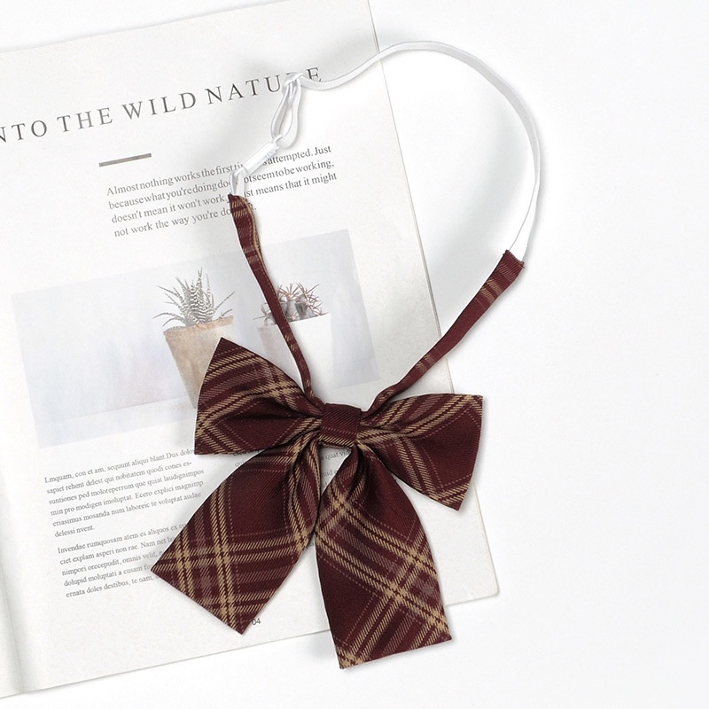 Cà Vạt Nơ Sọc Ca Rô Thời Trang Nhật Bản Cá Tính Cho Nam Nữ