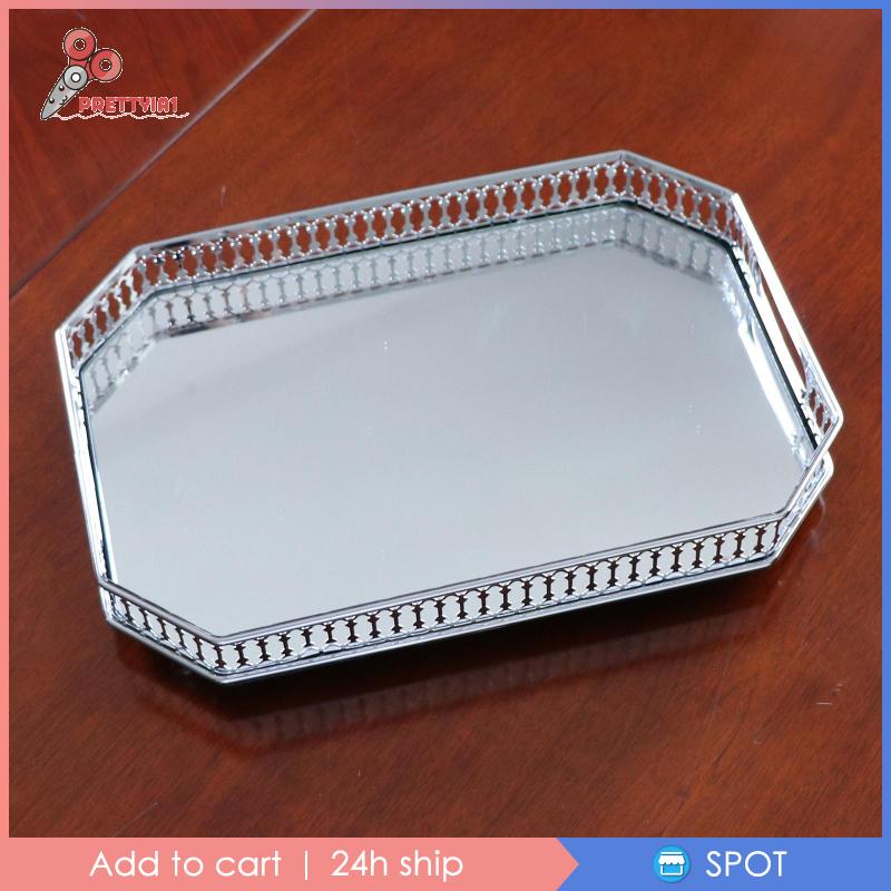 Gương Trang Điểm Hình Chữ Nhật Bằng Kim Loại Prettyia1 Thời Trang