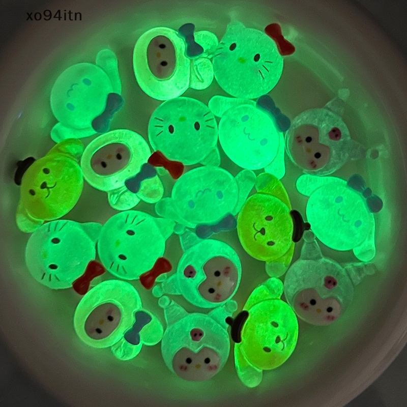 Set 5 Móc Khóa Hình Chú Chó Hoạt Hình 3D Bằng Nhựa Resin DIY